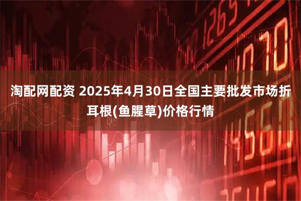 淘配网配资 2025年4月30日全国主要批发市场折耳根(鱼腥草)价格行情